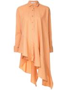 Palmer / Harding Oversized Pinstripe Shirt - Orange
