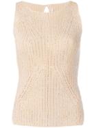 Ermanno Scervino Crystal Embellished Top - Neutrals