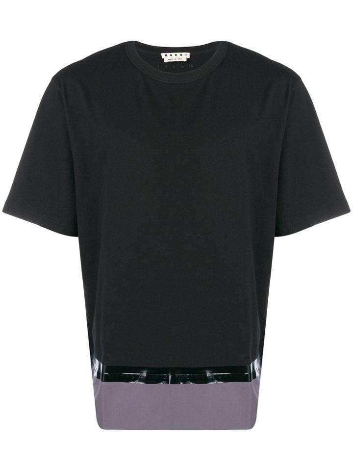 Marni Patched Hem T-shirt - Black
