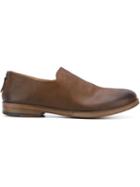 Marsèll Back Zip Loafers, Men's, Size: 43, Brown, Leather