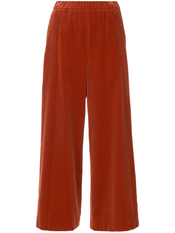 08sircus Cropped Wide-legged Trousers - Red