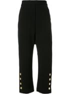 08sircus Cropped Wide-legged Trousers - Red