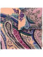 Etro Printed Scarf, Women's, Pink/purple, Silk/cashmere