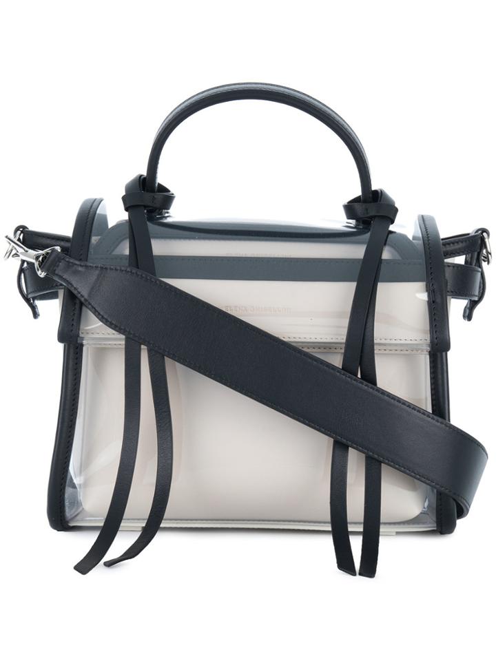 Elena Ghisellini Clear Structure Shoulder Bag - Black