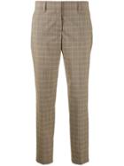 Prada Cropped Plaid Trousers - Neutrals