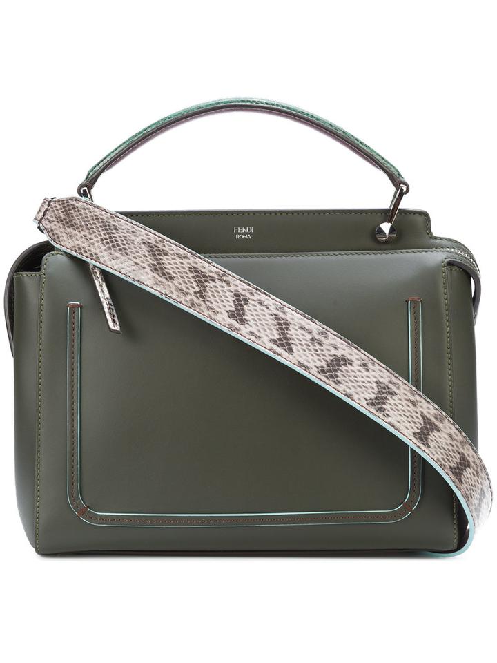 Fendi - Watersnake Purse - Women - Leather - One Size, Green, Leather