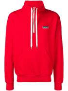 Ami Alexandre Mattiussi Ami Paris Patch Half-zipped Sweatshirt - Red