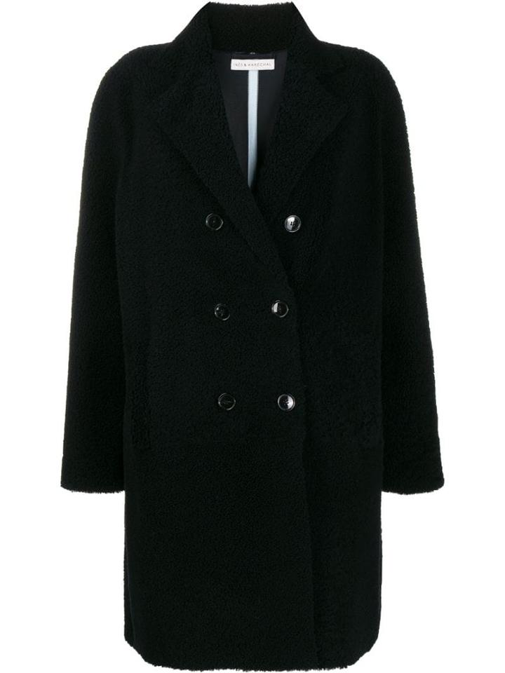 Inès & Maréchal Double Breasted Coat - Blue