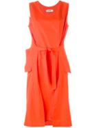 Jil Sander Gathered Front Belted Dress