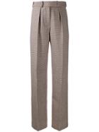 Alexandre Vauthier Houndstooth Palazzo Trousers - Neutrals