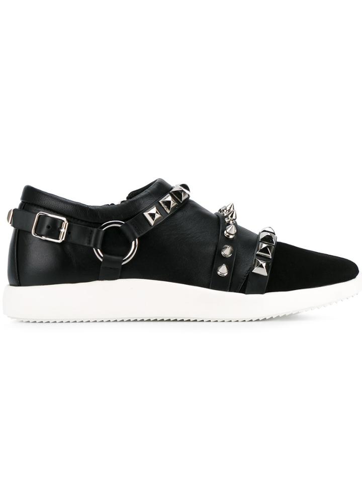 Giuseppe Zanotti Design Studded Sneakers - Black