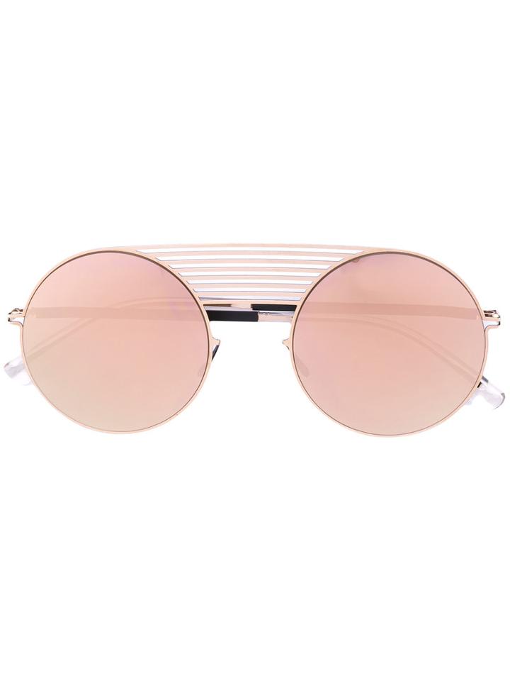 Mykita - Studio 12 Sunglasses - Unisex - Steel - One Size, Yellow/orange, Steel