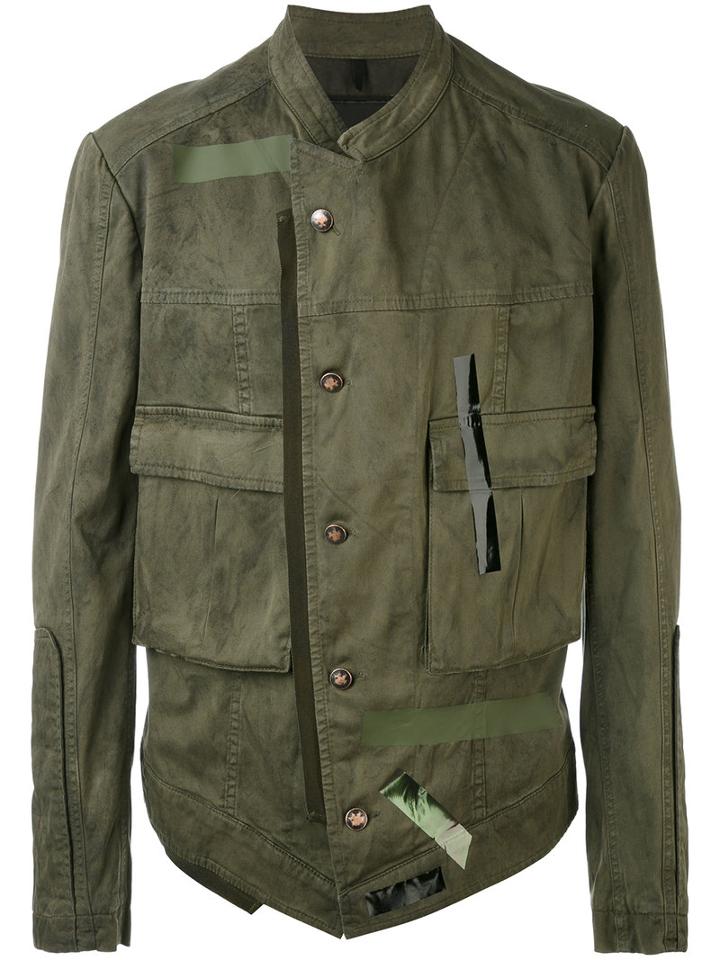 Tom Rebl - Lightweight Jacket - Men - Cotton/linen/flax/spandex/elastane - 50, Green, Cotton/linen/flax/spandex/elastane