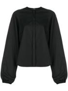 Comme Des Garçons Noir Kei Ninomiya Round Neck Blouse - Black