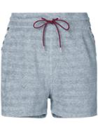 Loveless Striped Drawstring Shorts - Grey