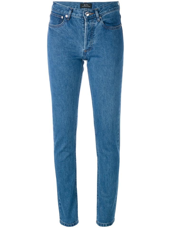 A.p.c. - Skinny Jeans - Women - Cotton - 29, Blue, Cotton