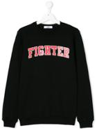 Msgm Kids Fighter Sweatshirt - Black