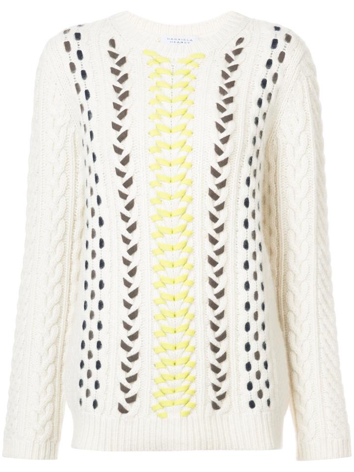 Gabriela Hearst Woven Knitted Jumper - Nude & Neutrals