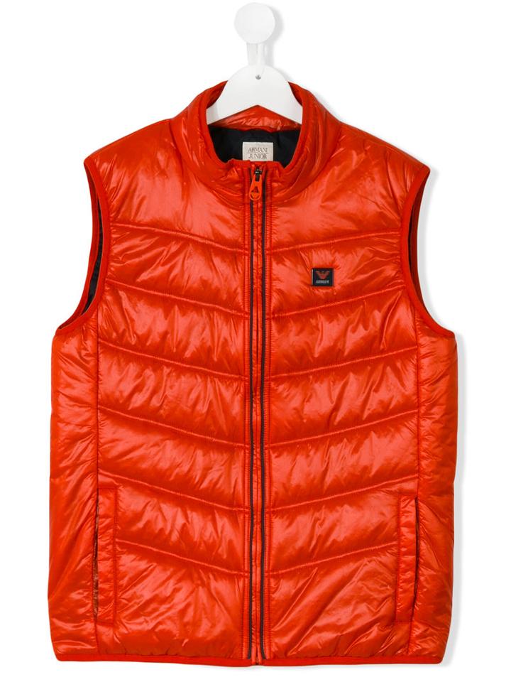 Armani Junior - Teen Padded Gilet - Kids - Polyamide/polyester - 16 Yrs, Red