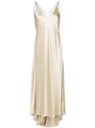 Walk Of Shame Net Trim Evening Slip - Nude & Neutrals