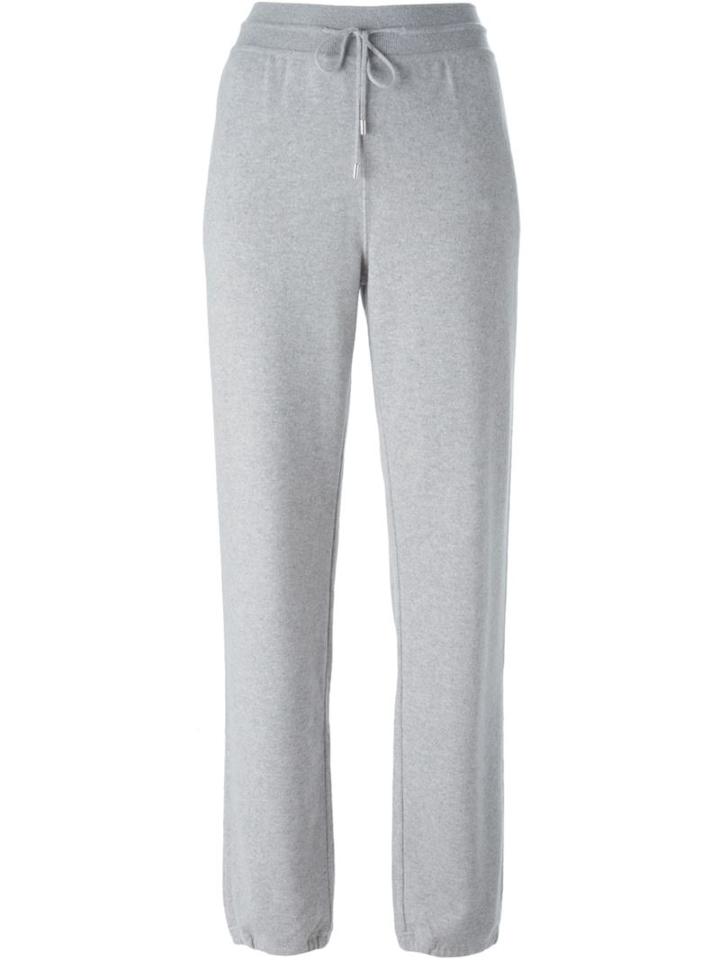 Loro Piana Gathered Ankle Knitted Trousers, Women's, Size: 40, Grey, Cashmere
