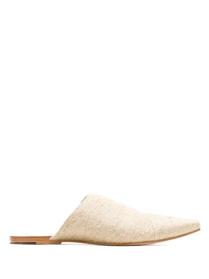 Osklen Babouche Rustic Mules - Neutrals