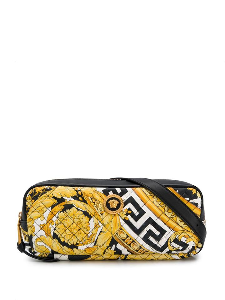 Versace Barocco Print Belt Bag - Black