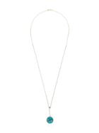 Retrouvai Disc Drop Pendant - Blue