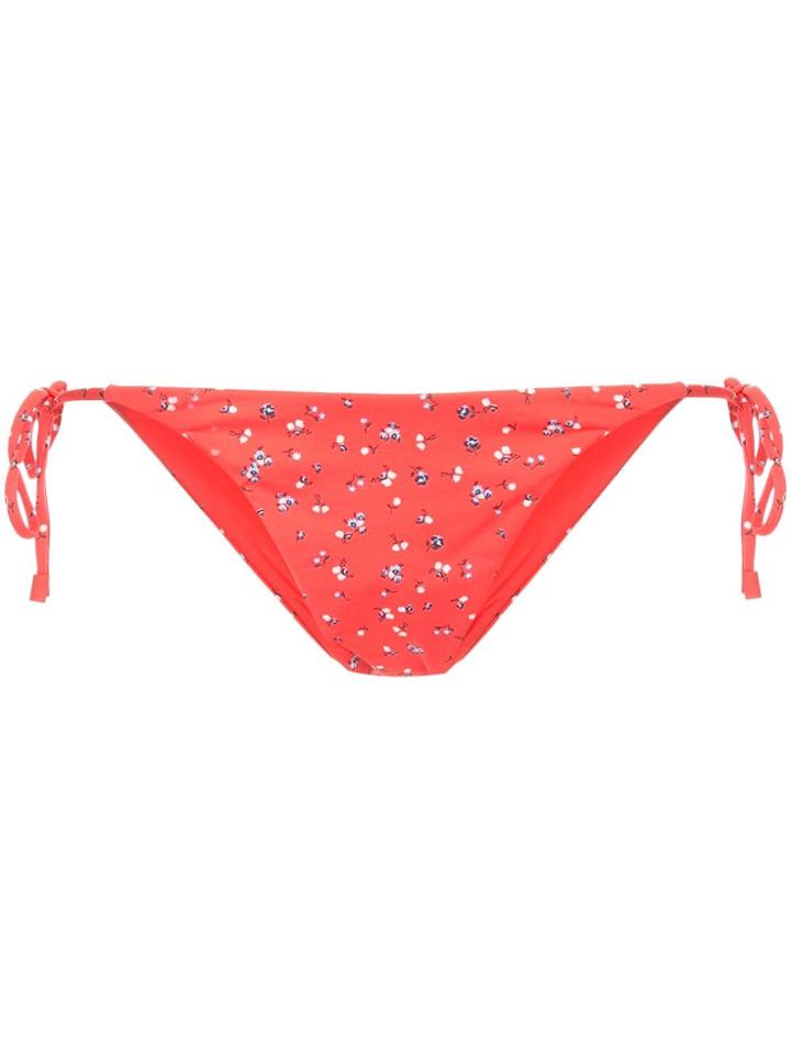 The Upside Floral Print Bikini Bottoms - Red