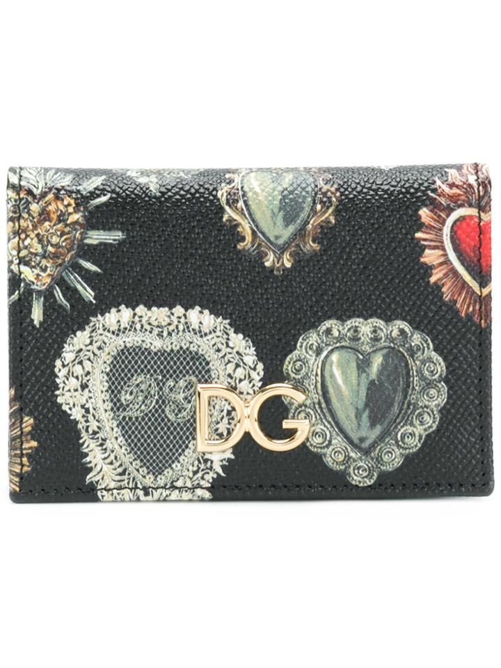 Dolce & Gabbana Vintage Heart Wallet - Black