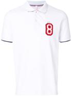 Sun 68 Number 8 Polo Shirt - White