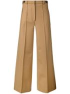 Rokh Cropped Wide-leg Trousers - Neutrals