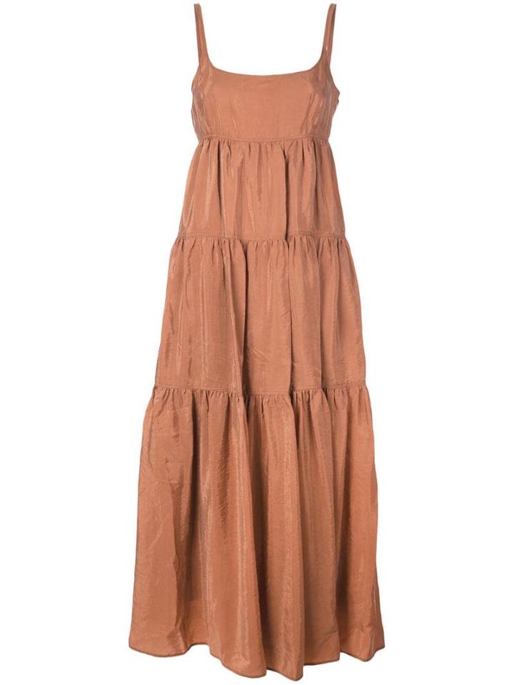 Rachel Comey Tiered Midi Dress - Orange