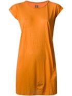 Rick Owens Drkshdw Long Cap Sleeve T-shirt, Women's, Size: Large, Yellow/orange, Cotton
