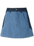Andrea Bogosian Paky Denim Skirt - Blue