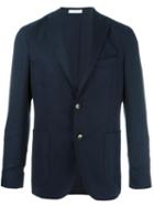 Boglioli Two Button Blazer, Men's, Size: 54, Blue, Wool/acetate/cupro