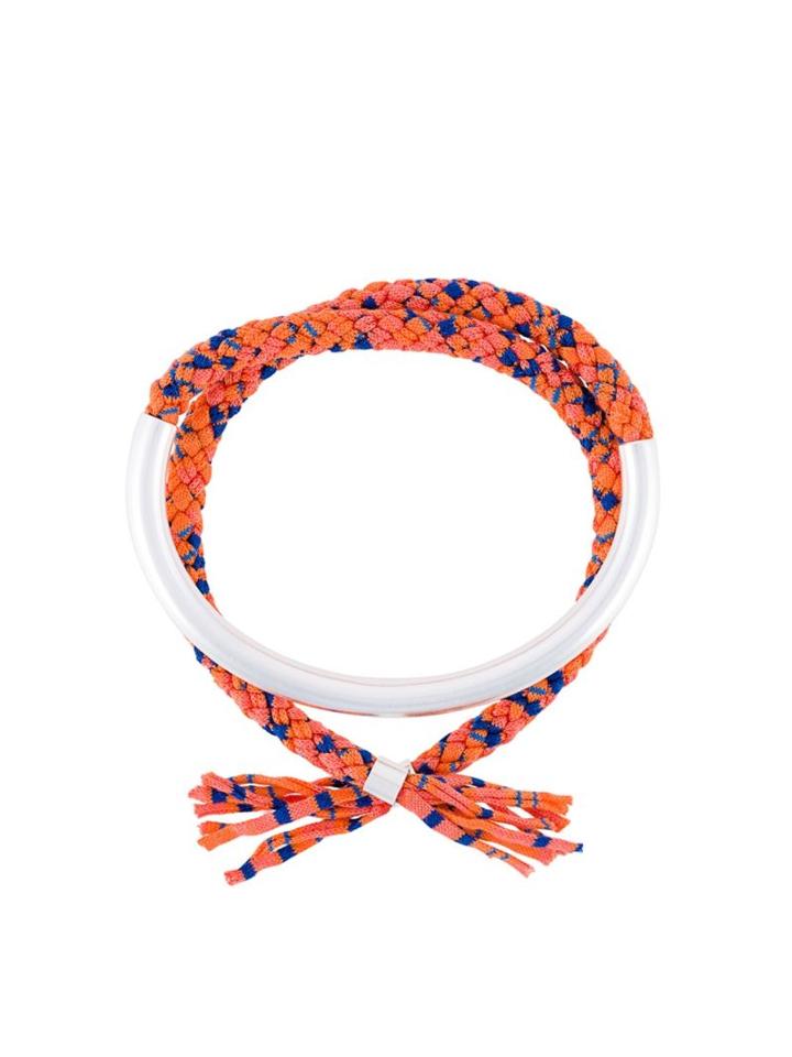 Maison Margiela Braided Brass Panel Bracelet