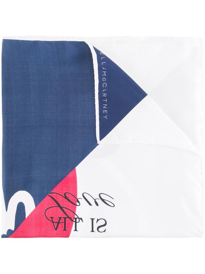 Stella Mccartney - Ice Cream (ivory) Print Scarf - Women - Silk - One Size, Silk