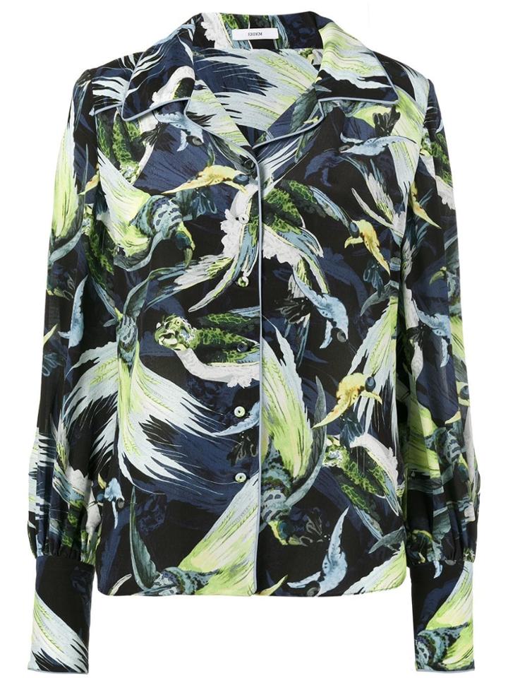 Erdem Fae Night Bird Print Shirt - Multicolour