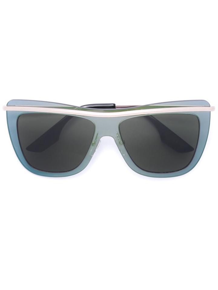 Mcq Alexander Mcqueen Cat Eye Visor Sunglasses