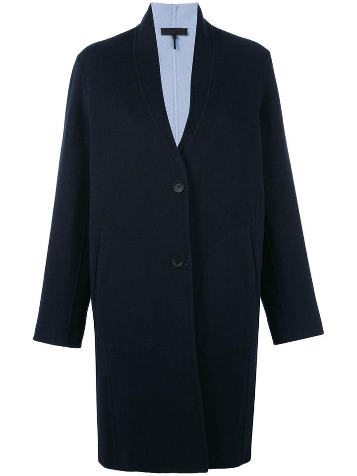 Rag & Bone - Single Breasted Coat - Women - Cashmere/wool - L, Blue, Cashmere/wool