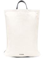 Jil Sander Two Tone Shopper Tote - Neutrals