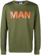 Junya Watanabe Man 'man' Printed Sweatshirt - Green
