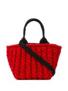 Muun Straw Tote Bag - Red