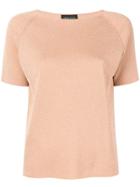 Roberto Collina Short Sleeved Knitted Top - Orange