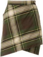 Vivienne Westwood Checked Wrap Skirt - Green