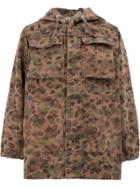 Myar Camouflage Military Jacket - Brown