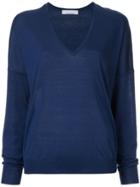 Jean Paul Knott V-neck Sweatshirt - Blue