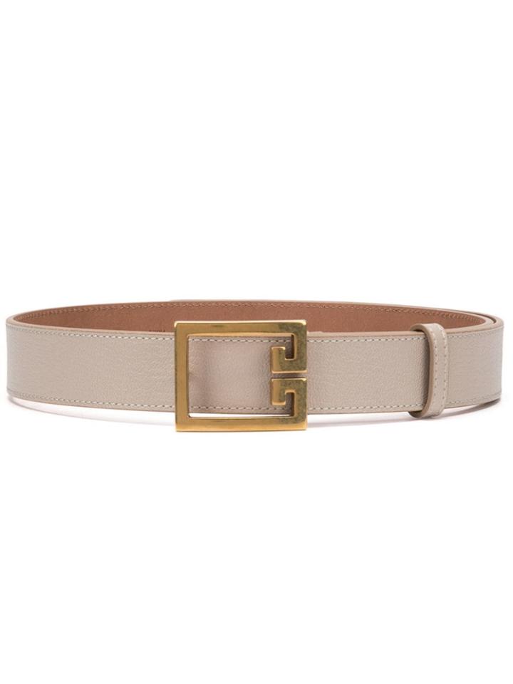 Givenchy G Logo Buckle Belt - Grey
