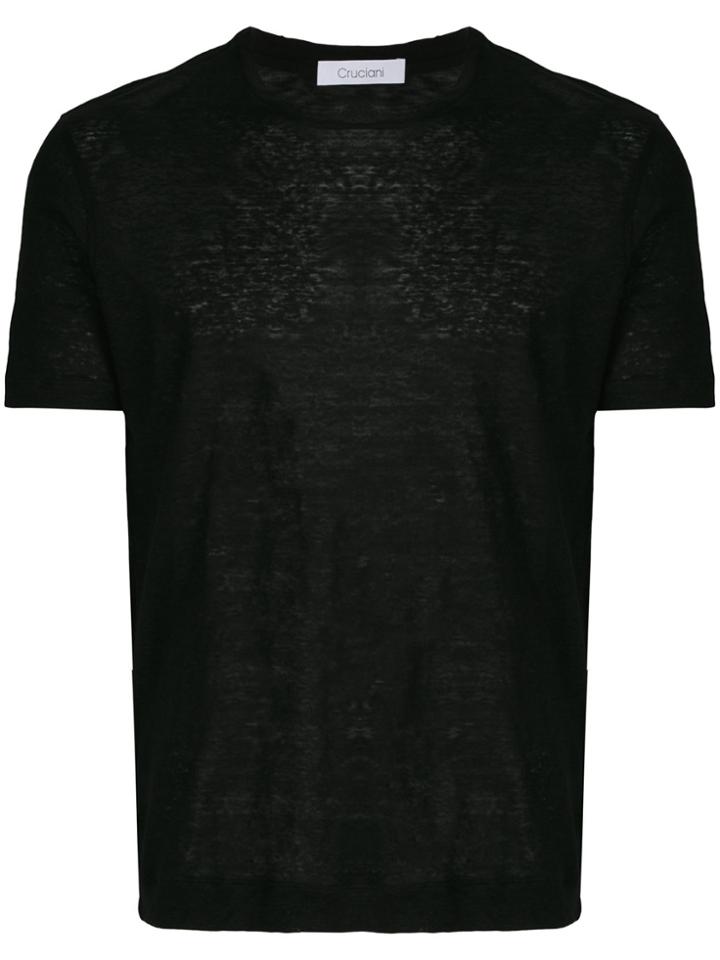 Cruciani Round Neck T-shirt - Black